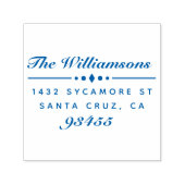 スクリプエレガントトモダンファミリ名差出人住所 セルフインキングスタンプ (デザイン)