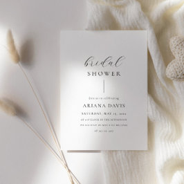 スクリプエレガントトモダンミニマルブライダルシャワー 招待状