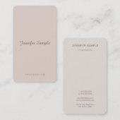 スクリプエレガントトモダンミニマル標準トレンディー 名刺 (正面/裏面)