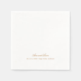 スクリプエレガントトモダンミニマル結婚リスト スタンダードカクテルナプキン