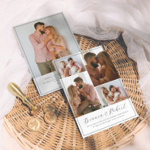 スクリプエレガントトモダンミニマル5枚結婚の写真