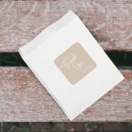 スクリプエレガントトモダンミニマルThank you Square スクエアシール