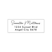 スクリプエレガントトモダン名前をカスタムするアドレス セルフインキングスタンプ (デザイン)