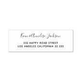 スクリプエレガントトモダン差出人住所シック セルフインキングスタンプ (デザイン)