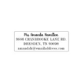 スクリプエレガントトモダン差出人住所名 セルフインキングスタンプ (デザイン)