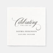 スクリプエレガントトモダン葬儀 スタンダードカクテルナプキン (正面)