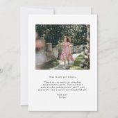 スクリプエレガントトモダン2フォトシンプル卒業 サンキューカード (裏面)