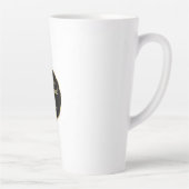 スクリプエレガントトモダン・ブラックと金ゴールド・クリスマス カフェラテマグ (右)