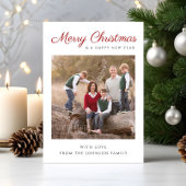 スクリプエレガントトモダン・メリー・クリスマスの写真 シーズンカード