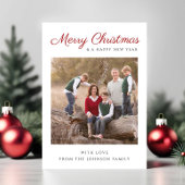スクリプエレガントトモダン・メリー・クリスマスの写真 シーズンカード