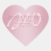 スクリプエレガントトモノグラムマウヴグラデーション差出人住所 ハートシール (正面)