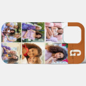 スクリプエレガントトモノグラム6フォトゴールデンブラウン Case-Mate iPhoneケース (裏面 (横))