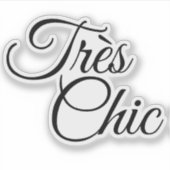 スクリプエレガントトレスシックやる気を起こさせる シール (正面)