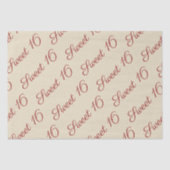 スクリプエレガントトレッドスウィート16誕生日タン 薄葉紙 (正面)