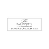 スクリプエレガントトヴィンテージミニマル差出人住所 セルフインキングスタンプ (デザイン)