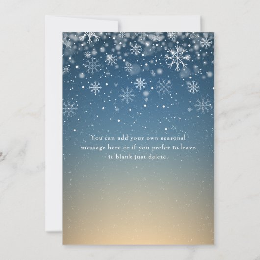 スクリプエレガントト企業のホリーすてきホリデーカード シーズンカード (裏面)