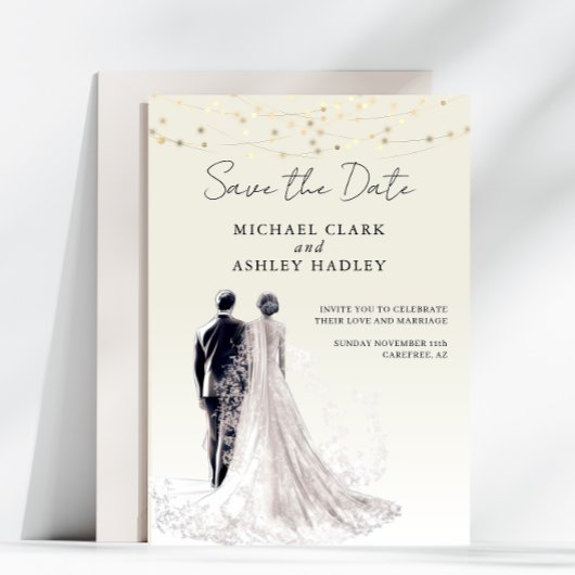 スクリプエレガントト伝統的結婚の セーブザデート