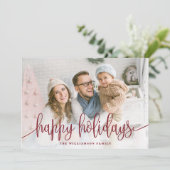 スクリプエレガントト全写真ハッピーホリデーズレッド シーズンカード (スタンド正面)