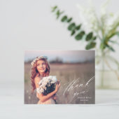 スクリプエレガントト全写真卒業ありがとう ポストカード (スタンド正面)