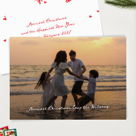 スクリプエレガントト写真のクメリーリスマス シーズンカード