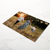 スクリプエレガントト写真のクリモダンスマス 箔シーズンカード (回転した状態)