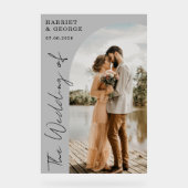 スクリプエレガントト写真の歓迎結婚のサイン アクリルサイン (正面)