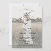 スクリプエレガントト写真オーバーレイカップル赤ちゃんシャワー 招待状 (正面)