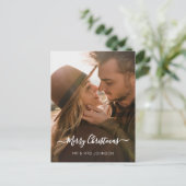 スクリプエレガントト写真クリスマス2サイドデザイン シーズンポストカード (スタンド正面)