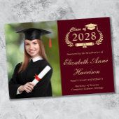 スクリプエレガントト写真ブルゴーニュ大学卒業 案内状