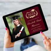 スクリプエレガントト写真ブルゴーニュ大学卒業 案内状