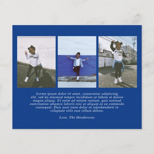 スクリプエレガントト写真メリークリスマスカード (裏面)