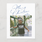 スクリプエレガントト写真メリークリスマスカード (正面)