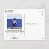 スクリプエレガントト写真メリークリスマス シーズンポストカード (裏面)