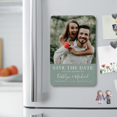 スクリプエレガントト写真モダンミニマル結婚リスト マグネット