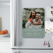 スクリプエレガントト写真モダンミニマル結婚リスト マグネット