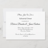 スクリプエレガントト写真リハーサルディナー招待状 招待状 (正面)