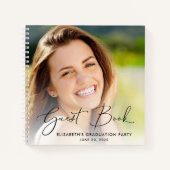 スクリプエレガントト写真卒業パーティーゲストブック ノートブック (正面)