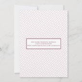 スクリプエレガントト写真Burgund結婚式の日付を保存 セーブザデート (裏面)