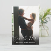 スクリプエレガントト写真QRコー結婚ド セーブザデート (スタンド正面)