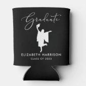 スクリプエレガントト卒業パーティブラック 缶クーラー (裏面)