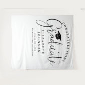 スクリプエレガントト卒業パーティーの写真の背景 タペストリー (正面(横))