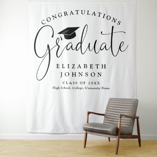 スクリプエレガントト卒業パーティーの写真の背景 タペストリー (インサイチュ)