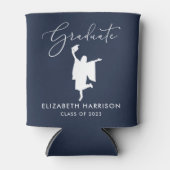 スクリプエレガントト卒業パーティーブルー 缶クーラー (正面)