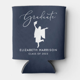 スクリプエレガントト卒業パーティーブルー 缶クーラー