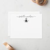 スクリプエレガントト名クイーンビークラウン ノートカード (正面/裏面インサイチュ)