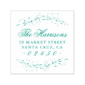 スクリプエレガントト名植物学差出人住所 セルフインキングスタンプ (デザイン)