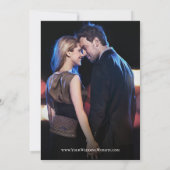 スクリプエレガントト婚約写真シンプル救The Da セーブザデート (裏面)