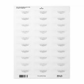 スクリプエレガントト差出人住所ラベル ラベル (フルシート)