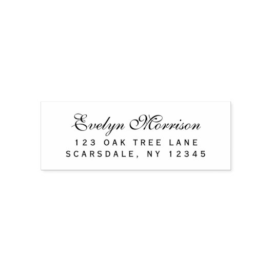 スクリプエレガントト差出人住所 セルフインキングスタンプ (デザイン)