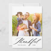 スクリプエレガントト感謝フォトコラージュ感謝の気持ち シーズンカード (正面)